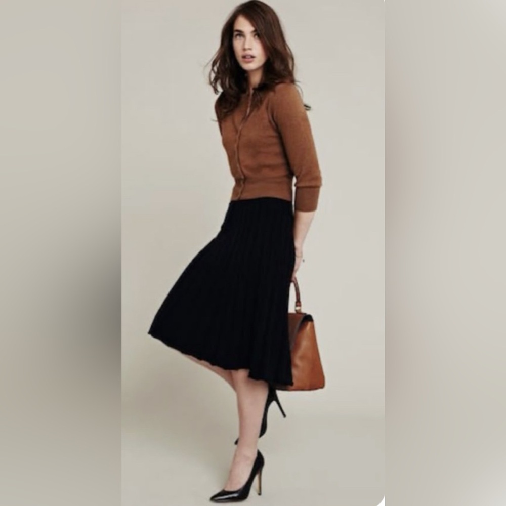 The Works SAKS 5th Avenue Vintage Black Pleated Skirt 8
